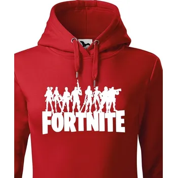 Dámská mikina Dámská mikina Fortnite, Barva Červená, Velikost M, Canvas Dámská mikina Bezvatriko.cz 0126