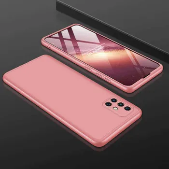 Pouzdro na mobilní telefon Ochranný 360° celotělový plastový kryt pro Xiaomi 11T Pro - růžový