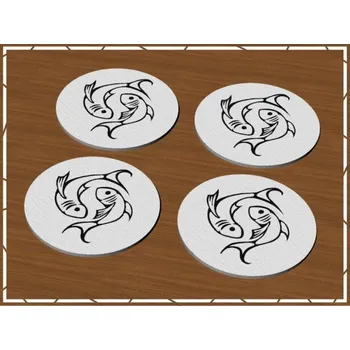 Podtácek Pelisport Filcový podtácek Ryby zvěrokruh sada 4 ks