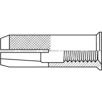 Hmoždinka Kotva narážecí s límcem H M6/8x25 mm varianta Balení 100 ks