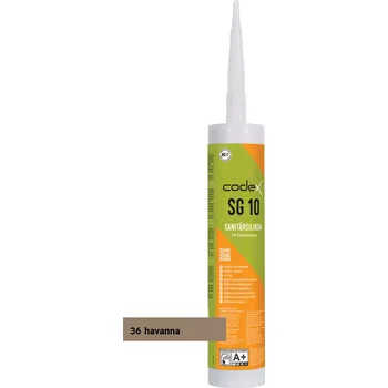 stavební silikon CODEX SG 10 sanitární silikon 36 havana 310 ml