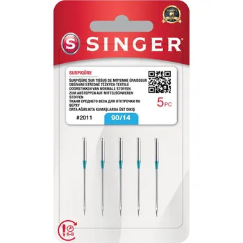 Příslušenství k šicímu stroji Jehly Singer 2011 - 90/14 - 5 ks - Topstitch