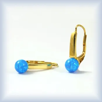 Náušnice žluté zlato