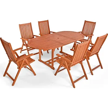 Zahradní sestava Zahradní dřevěná sestava Vanamo | eukalyptové dřevo