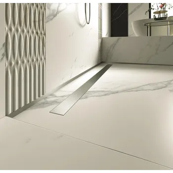 Odvodňovací žlab Profilpas Drain Aqua Flat Cover Sprchový rošt 60 cm, broušená nerezová ocel, 22142
