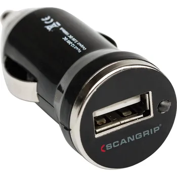 Nabíječka baterií Scangrip Car Adaptor 5V, 12-24V nabíječka pro světla Scangrip do autozapalovače