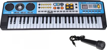 Hudební nástroj pro děti Wiky Elektronické klávesy s mikrofonem a rádiem 54 cm
