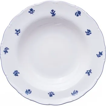 Talíř Thun Rulak Zettlitz Ophelia, talíř hluboký, 23, modrá házenka, Thun R. Z.