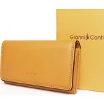 Luxusní hořčicová kožená peněženka Gianni Conti no. 588373