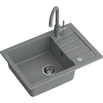 Kuchyňský dřez QUADRON TERRA 30 + BATERIE / ŠEDÁ