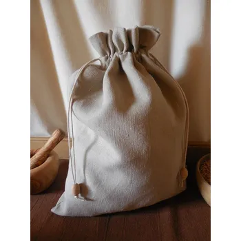 chlebník Lněný pytlík na chléb Látka: len režný, Rozměr: 28 x 36 cm