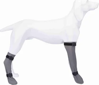 Obleček pro psa Trixie Ochranná silikonová ponožka L šedá