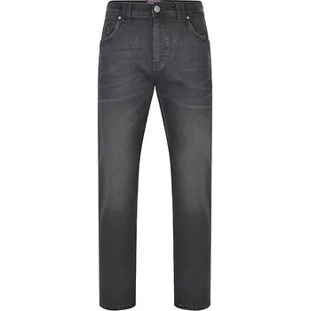 Pánské rifle ORTEGA černé elastické stretch s vybledlým efektem ODE-P20146 - 140