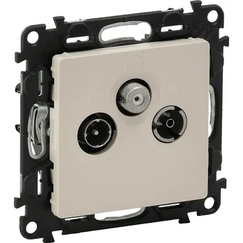 Elektrická zásuvka LEGRAND Zásuvka VALENA LIFE TV/R/SAT béž. pr. 753265