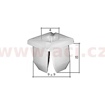 Autodíl plastová příchytka s vnitřním závitem (sada 10 ks), UP 72115