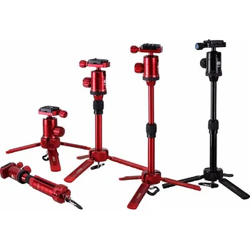 Cestovní stolní teleskopický stativ Sirui 3T-35 pro kameru a foťák - ČERNÝ