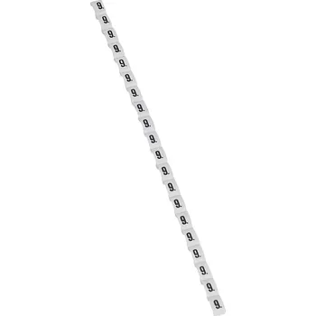 kabelová chránička LEGRAND Štítek DUPLIX 038409 "9" bílá 038409