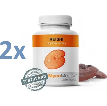 Náplast MycoMedica Reishi 2 x 90 kapslí + Sada náplastí Hartmann Cosmos s polštářkem 5 kusů