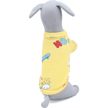 Obleček pro psa Vsepropejska Wapi hebká mikina pro psa Barva: Žlutá, Délka zad (cm): 40, Obvod hrudníku: 48 - 52 cm