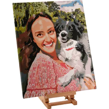 Dárkový voucher na obraz podle fotky Velikost: 40x60cm, Rámování: Pouze srolované plátno, Technika: Malování podle čísel