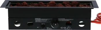 Plynový zářič Cosi Cosiburner podélné černé 60 x 22 cm