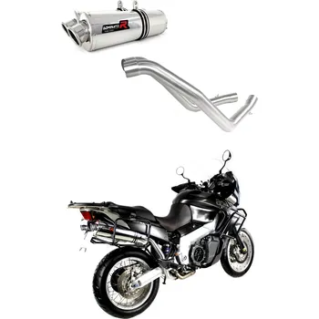 Auto-moto Laděný výfuk DOMINATOR APRILIA ETV1000 CAPONORD OVÁLNÉ KONCOVKY