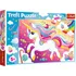 Puzzle Trefl Beautiful unicorn krásný jednorožec 100 dílků