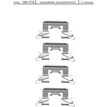 Brzdová destička Sada příslušenství brzdových destiček QUICK BRAKE