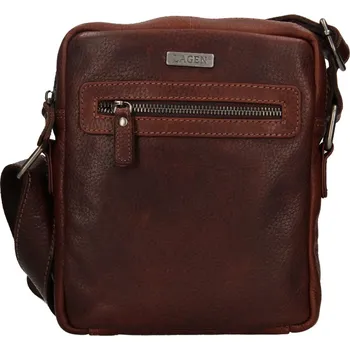 Lagen Pánská kožená taška přes rameno BLC/24428/21A hnědá