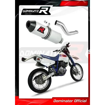 Výfuk pro motocykl Laděný výfuk DOMINATOR SUZUKI DR350 90-99 OVÁLNÁ KONCOVKA MX