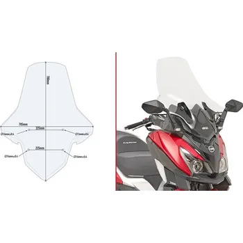 Motodíl GIVI 7056DT plexi SYM Cruisym 300 2017 - 2019
