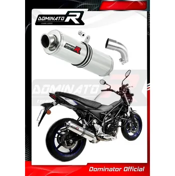Výfuk pro motocykl Laděný výfuk DOMINATOR SUZUKI SV 650 16-20 KULATÁ KONCOVKA STANDART