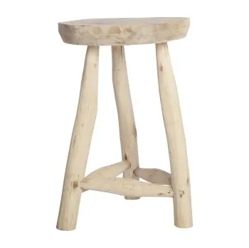 Stolička Přírodní dřevěná stolička