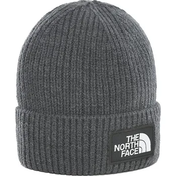 Čepice The North Face Tnf Box Logo Cuffed Medium Gray Heather uni