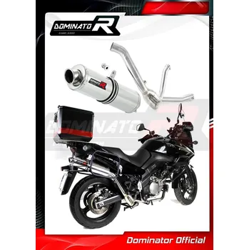 Výfuk pro motocykl Laděný výfuk DOMINATOR SUZUKI DL650 V-STROM 07-16 KULATÁ KONCOVKA STANDART