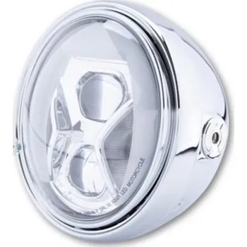 Osvětlení pro motocykl HIGHSIDER LED moto přední světlo SANTA FE TYP 8 chrom