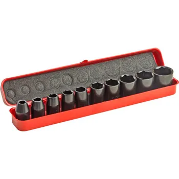 Gola hlavice DEMA Nástrčné klíče / ořechy pro rázový utahovák 1/2", 10-dílná sada