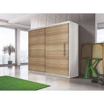 Šatní skříň OTAVA1 šatní skříň, dub sonoma/bílá