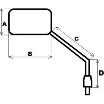 Zrcátko pro motocykl Moto zrcátko Derbi 300 Rambla 2010 - 2013 pravé