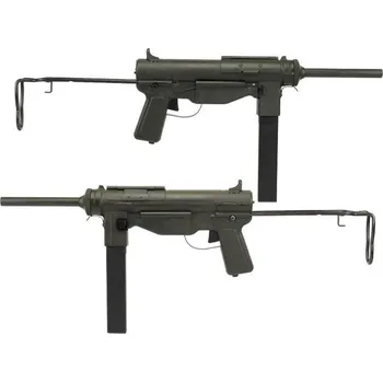 Airsoftová zbraň Snow Wolf Airsoftový samopal M3A1 Grease gun, celokov (SW-06)