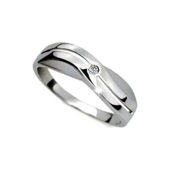 Prsten Steel Edge Stříbrný prsten se zirkonem 1567 Velikost: 51