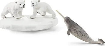 Figurka Schleich 42531 Lední medvědi a klouzačka