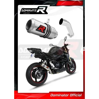 Výfuk pro motocykl Laděný výfuk DOMINATOR SUZUKI GSR750 KULATÁ KONCOVKA KRÁTKÁ GP1