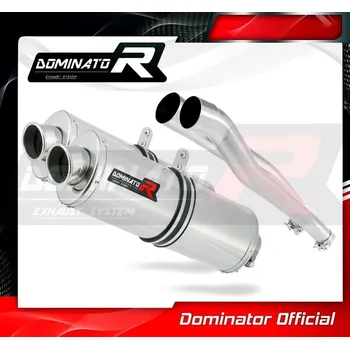 Výfuk pro motocykl Laděný výfuk DOMINATOR Kawasaki ZZR1400 06-11 OVÁLNÉ KONCOVKY