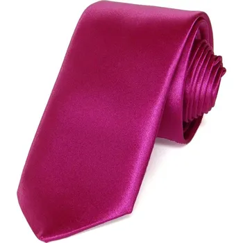 HEDVA ČESKÝ BROKÁT Kravata PESh 6 cm satén růžová Barevná varianta: fuchsie 07