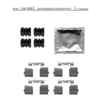 Brzdová destička Sada příslušenství brzdových destiček QUICK BRAKE