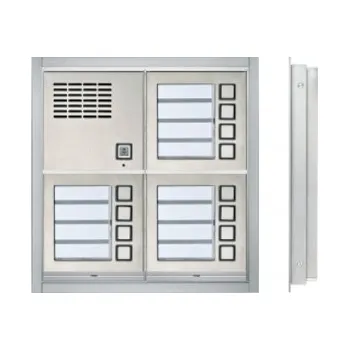 Poštovní schránka Zvonkové tablo TESLA GARANT pro zazdění - 12 účastníků