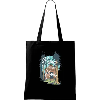 Home sweet home - kreslený - Taška bavlněná - 42 x 38 cm ( Černá )