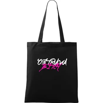 Nákupní taška Ostrava Bitch - Taška bavlněná - 42 x 38 cm ( Černá )