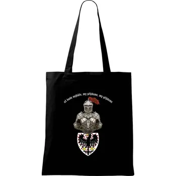 Až bude nejhůř, vlastenecké tričko - Taška bavlněná - 42 x 38 cm ( Černá )